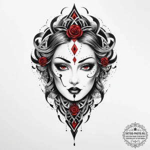 Tattoo sketch phantom, concept art for tattoo... - эскиз тату (№1756098985_0, 25.08.2025 05:16) — tattoo-photo.ru