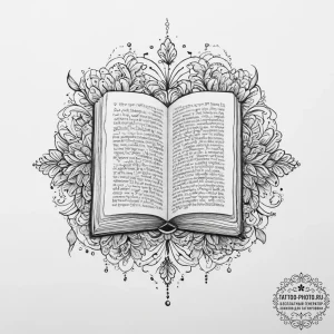 Tattoo sketch hands with a book, tattoo flash... - эскиз тату (№1756103939_0, 25.08.2025 06:38) — tattoo-photo.ru
