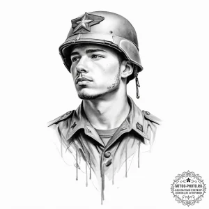 Tattoo sketch soldier's memorial - эскиз тату (№1756104540_0, 25.08.2025 06:49) — tattoo-photo.ru