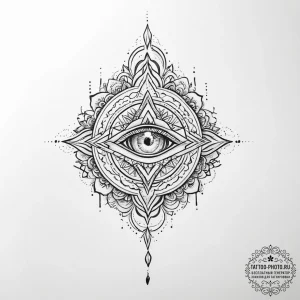 Tattoo sketch magical aura - эскиз тату (№1756106538_0, 25.08.2025 07:22) — tattoo-photo.ru