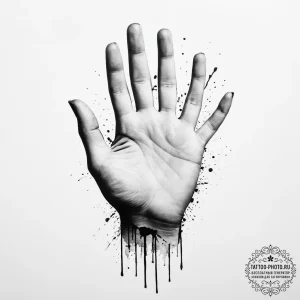 Tattoo sketch hands with a paper, tattoo draw... - эскиз тату (№1756120699_0, 25.08.2025 11:18) — tattoo-photo.ru