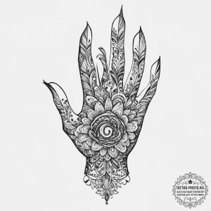Tattoo sketch hands with a paper, concept art... - эскиз тату (№1756129034_0, 25.08.2025 13:37) — tattoo-photo.ru