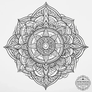 Tattoo sketch abstract lines, ink illustratio... - эскиз тату (№1756133565_0, 25.08.2025 14:52) — tattoo-photo.ru