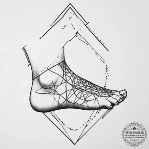 Tattoo sketch foot, tattoo drawing outline, b... - эскиз тату (№1756137323_0, 25.08.2025 15:55) — tattoo-photo.ru