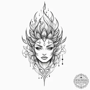 Tattoo sketch ember - эскиз тату (№1756137914_0, 25.08.2025 16:05) — tattoo-photo.ru