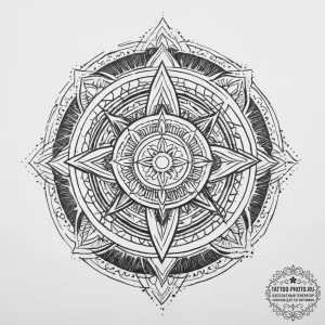 Tattoo sketch soldier with a brush, tattoo fl... - эскиз тату (№1756138108_0, 25.08.2025 16:08) — tattoo-photo.ru