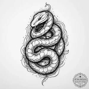 Tattoo sketch sensual neck with a snake, tatt... - эскиз тату (№1756138312_0, 25.08.2025 16:11) — tattoo-photo.ru