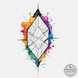Tattoo sketch broken glass tattoo, tattoo fla... - эскиз тату (№1756139504_0, 25.08.2025 16:31) — tattoo-photo.ru