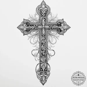 Tattoo sketch holy leaf, concept art for tatt... - эскиз тату (№1756143054_0, 25.08.2025 17:30) — tattoo-photo.ru