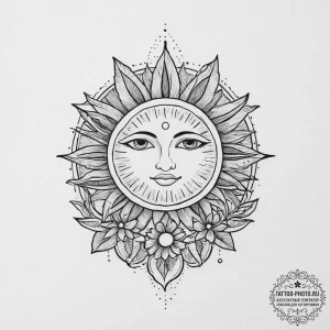 Tattoo sketch espadrilles with a sun, ink ill... - эскиз тату (№1756149174_0, 25.08.2025 19:12) — tattoo-photo.ru