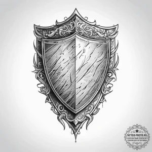Tattoo sketch shield - эскиз тату (№1756154400_0, 25.08.2025 20:40) — tattoo-photo.ru