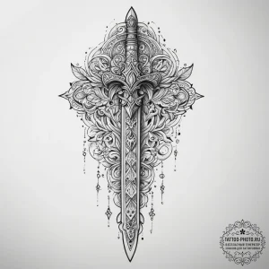 Tattoo sketch ritual dagger athame, tattoo dr... - эскиз тату (№1756157222_0, 25.08.2025 21:27) — tattoo-photo.ru