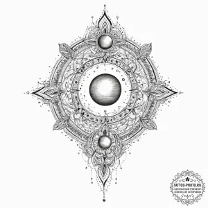 Tattoo sketch solar system, concept art for t... - эскиз тату (№1756160433_0, 25.08.2025 22:20) — tattoo-photo.ru
