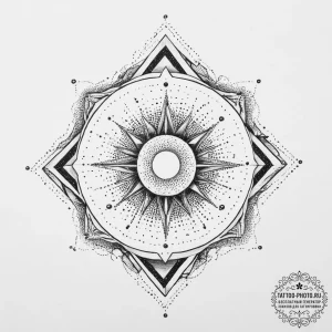Tattoo sketch cosmic story, ink illustration... - эскиз тату (№1756161031_0, 25.08.2025 22:30) — tattoo-photo.ru