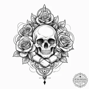 Tattoo sketch hands with a scroll, tattoo dra... - эскиз тату (№1756162644_0, 25.08.2025 22:57) — tattoo-photo.ru