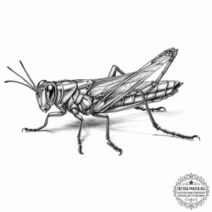 Tattoo sketch grasshopper - эскиз тату (№1756164465_0, 25.08.2025 23:27) — tattoo-photo.ru