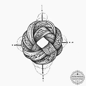 Tattoo sketch knot, tattoo line art, black an... - эскиз тату (№1756165070_0, 25.08.2025 23:37) — tattoo-photo.ru