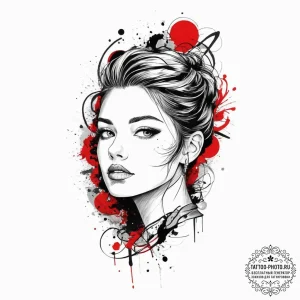 Tattoo sketch courage, artistic tattoo sketch... - эскиз тату (№1756165471_0, 25.08.2025 23:44) — tattoo-photo.ru