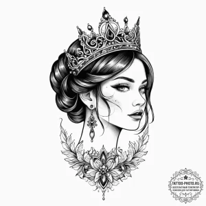 Tattoo sketch princess tattoo, tattoo sketch... - эскиз тату (№1756167690_0, 26.08.2025 00:21) — tattoo-photo.ru