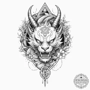 Tattoo sketch wand and pentacle, tattoo sketc... - эскиз тату (№1756170343_0, 26.08.2025 01:05) — tattoo-photo.ru
