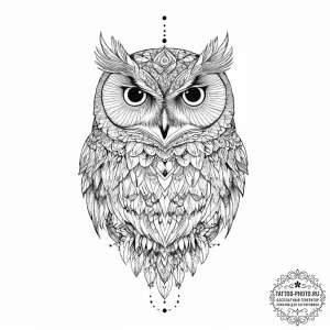 Tattoo sketch snowy owl, tattoo flash sheet d... - эскиз тату (№1756171604_0, 26.08.2025 01:26) — tattoo-photo.ru