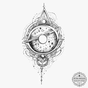 Tattoo sketch cosmic space - эскиз тату (№1756171802_0, 26.08.2025 01:30) — tattoo-photo.ru