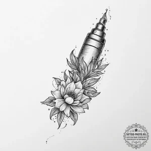 Tattoo sketch journey, tattoo line art, on a... - эскиз тату (№1756174420_0, 26.08.2025 02:13) — tattoo-photo.ru