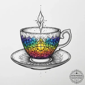 Tattoo sketch teacup tattoo, tattoo sketch de... - эскиз тату (№1756176211_0, 26.08.2025 02:43) — tattoo-photo.ru