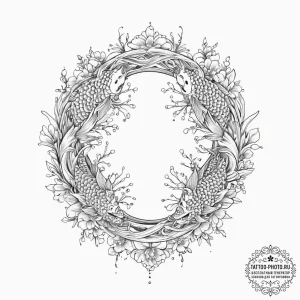 Tattoo sketch three jewels of buddhism, artis... - эскиз тату (№1756183289_0, 26.08.2025 04:41) — tattoo-photo.ru