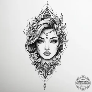 Tattoo sketch mind, artistic tattoo sketch, m... - эскиз тату (№1756189910_0, 26.08.2025 06:31) — tattoo-photo.ru