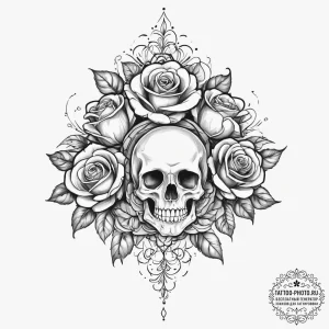 Tattoo sketch divine narrative, concept art f... - эскиз тату (№1756191536_0, 26.08.2025 06:58) — tattoo-photo.ru