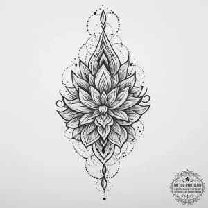 Tattoo sketch узор из капель, tattoo drawing... - эскиз тату (№1756192540_0, 26.08.2025 07:15) — tattoo-photo.ru