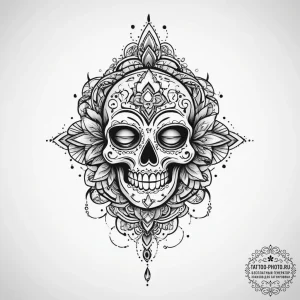 Tattoo sketch a symbolic object, concept art... - эскиз тату (№1756196948_0, 26.08.2025 08:29) — tattoo-photo.ru