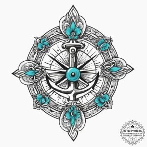 Tattoo sketch turquoise, tattoo flash sheet d... - эскиз тату (№1756197148_0, 26.08.2025 08:32) — tattoo-photo.ru