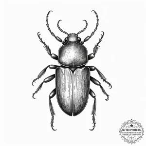 Tattoo sketch flour beetle, tattoo drawing ou... - эскиз тату (№1756197951_0, 26.08.2025 08:45) — tattoo-photo.ru