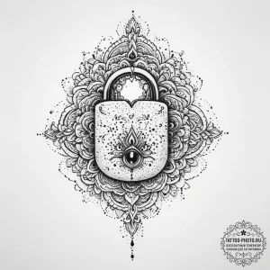 Tattoo sketch lock, tattoo drawing outline, d... - эскиз тату (№1756198364_0, 26.08.2025 08:52) — tattoo-photo.ru