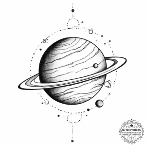 Tattoo sketch mars planet - эскиз тату (№1756199562_0, 26.08.2025 09:12) — tattoo-photo.ru