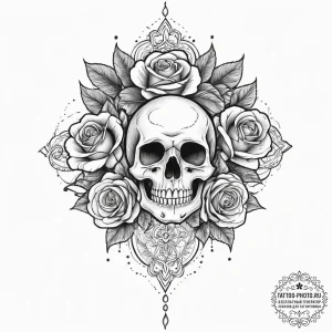 Tattoo sketch islamic art, concept art for ta... - эскиз тату (№1756200773_0, 26.08.2025 09:32) — tattoo-photo.ru
