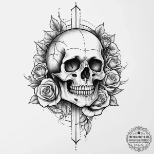 Tattoo sketch loop, ink illustration for tatt... - эскиз тату (№1756203574_0, 26.08.2025 10:19) — tattoo-photo.ru