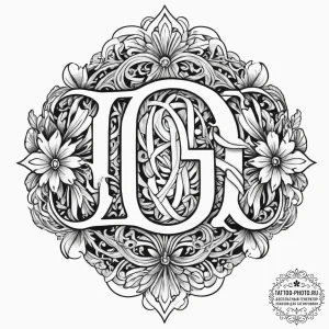 Tattoo sketch сложный вензель, ink illustrati... - эскиз тату (№1756203773_0, 26.08.2025 10:22) — tattoo-photo.ru