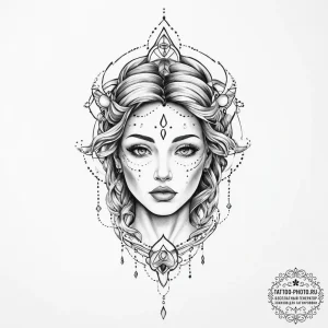 Tattoo sketch cosmic person - эскиз тату (№1756205588_0, 26.08.2025 10:53) — tattoo-photo.ru