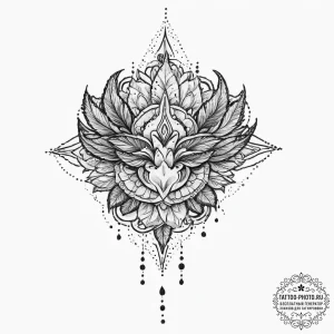 Tattoo sketch map, artistic tattoo sketch, do... - эскиз тату (№1756205990_0, 26.08.2025 10:59) — tattoo-photo.ru