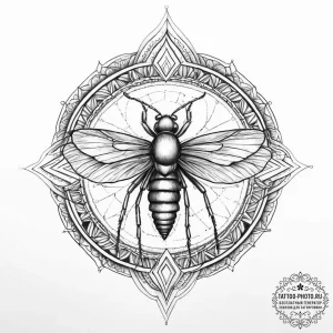 Tattoo sketch stonefly, artistic tattoo sketc... - эскиз тату (№1756220923_0, 26.08.2025 15:08) — tattoo-photo.ru