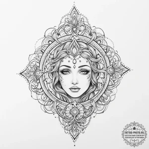 Tattoo sketch cosmic ghost, tattoo flash shee... - эскиз тату (№1756222112_0, 26.08.2025 15:28) — tattoo-photo.ru
