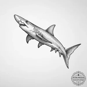 Tattoo sketch hammerhead shark, concept art f... - эскиз тату (№1756223299_0, 26.08.2025 15:48) — tattoo-photo.ru