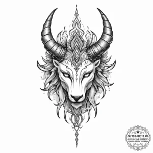 Tattoo sketch mythical tattoo - эскиз тату (№1756227491_0, 26.08.2025 16:58) — tattoo-photo.ru
