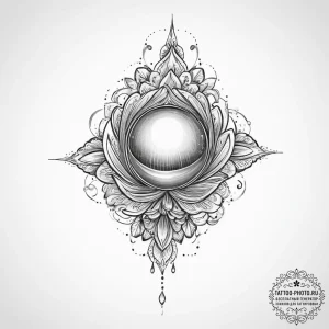 Tattoo sketch pearl, ink illustration for tat... - эскиз тату (№1756231321_0, 26.08.2025 18:02) — tattoo-photo.ru