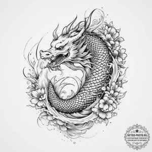 Tattoo sketch edge, tattoo line art, irezumi... - эскиз тату (№1756232111_0, 26.08.2025 18:15) — tattoo-photo.ru