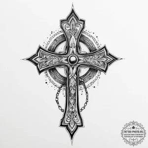 Tattoo sketch ankh (symbol of life) with a lo... - эскиз тату (№1756238072_0, 26.08.2025 19:54) — tattoo-photo.ru