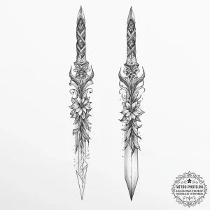 Tattoo sketch blade - эскиз тату (№1756238466_0, 26.08.2025 20:01) — tattoo-photo.ru